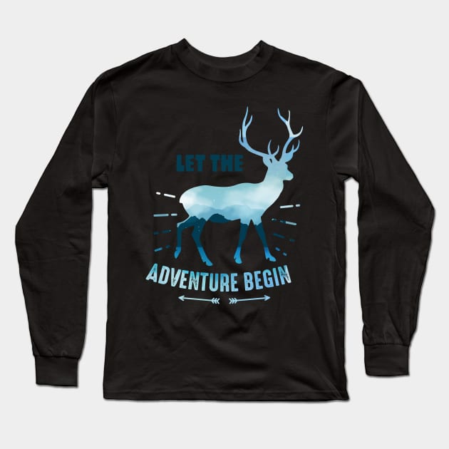 Let The Aventure Begin Long Sleeve T-Shirt by CBV